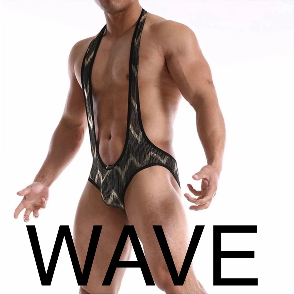 Mens Sexy Mesh Bodysuit Jockstrap Bodywear Underwear Wrestling Singlet L…
